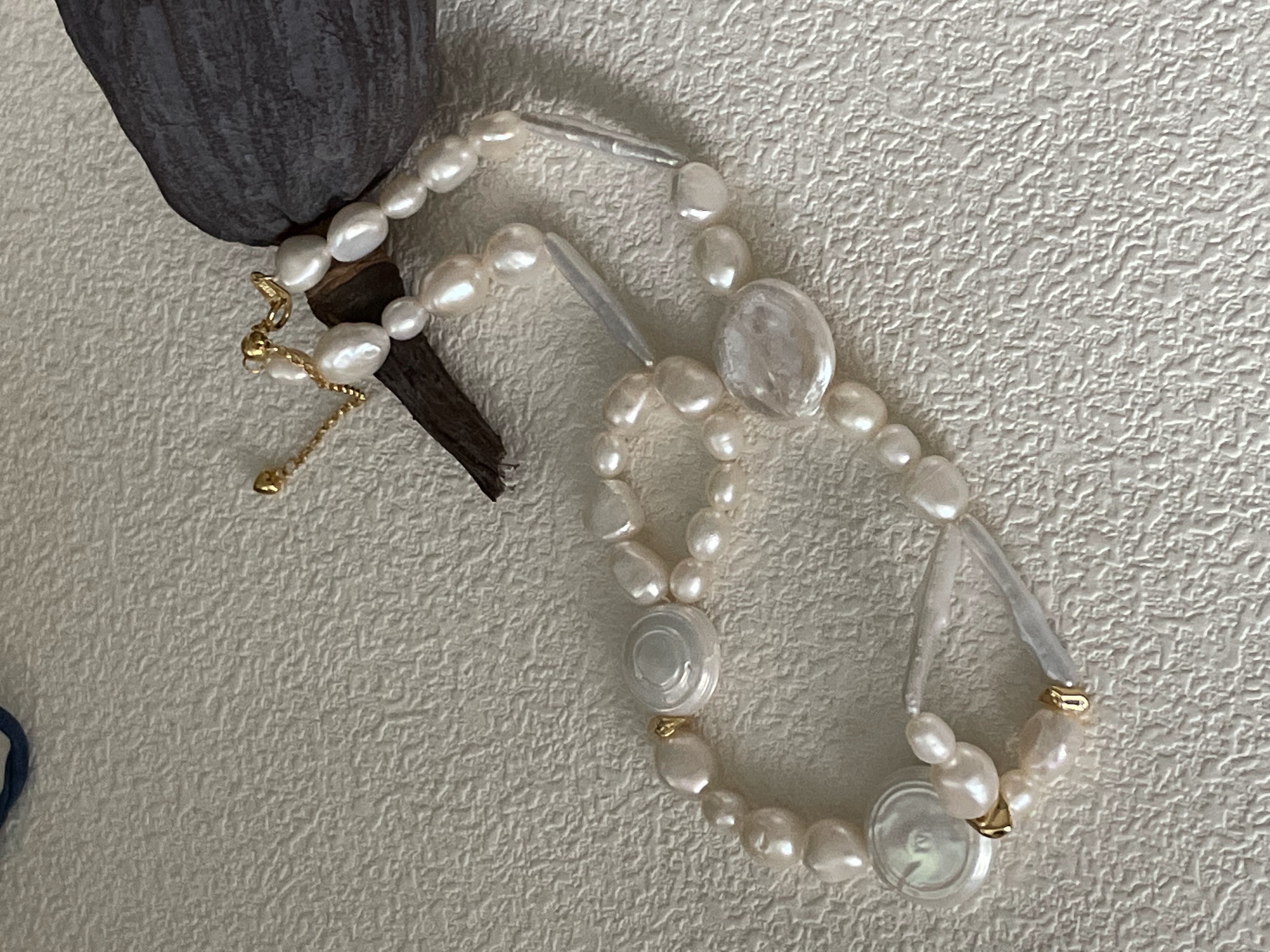 Unique Baroque Pearl Necklace with Sterling Silver Accents - A Stunning Array of Natural Pearl Shapes Choker